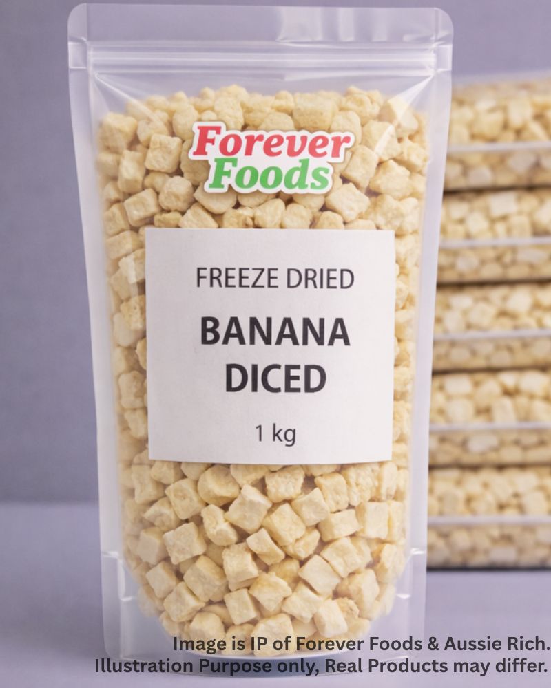 Banana - Diced - Freeze Dried
