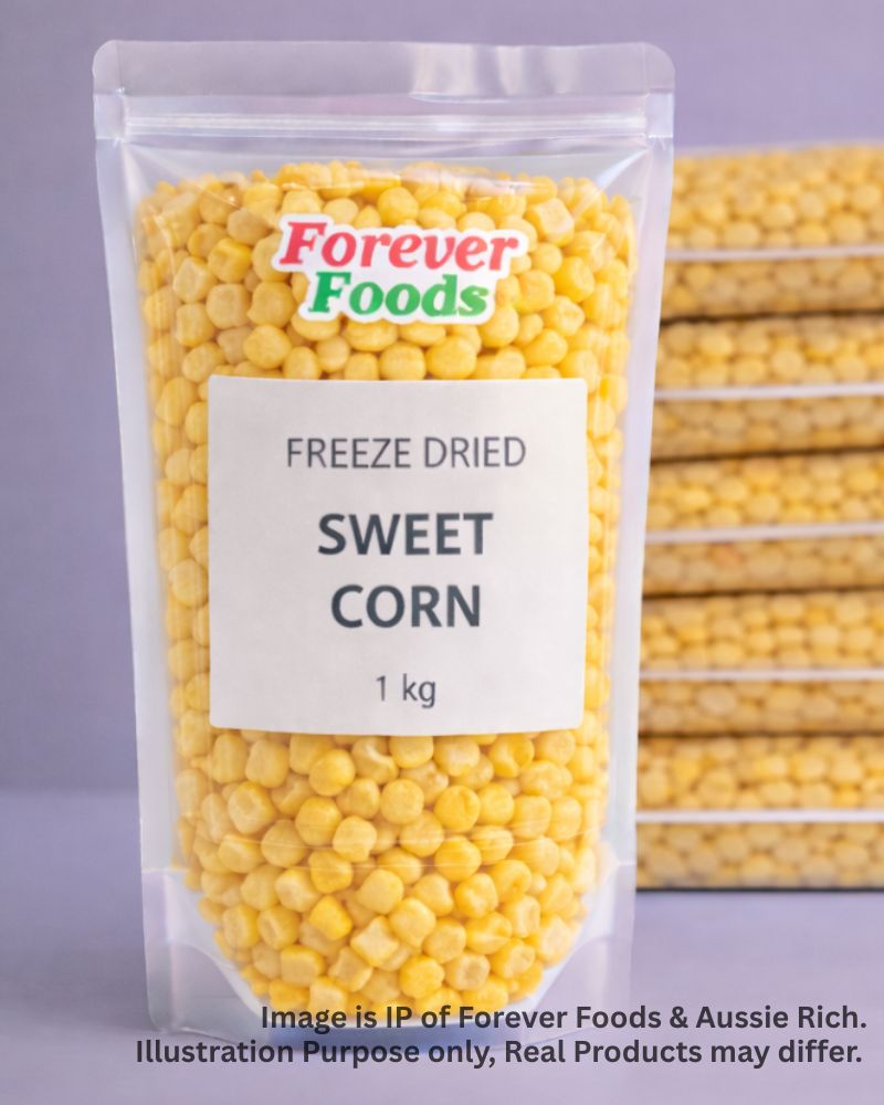 Freeze dried sweet corn kernels bulk wholesale