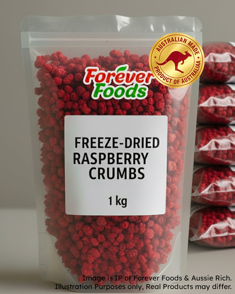 Freeze Dried Raspberry Crumbs in Australia