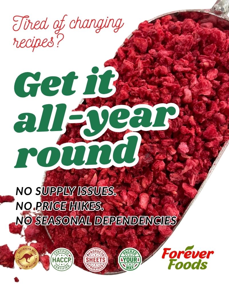 Raspberries - Diced - Freeze Dried