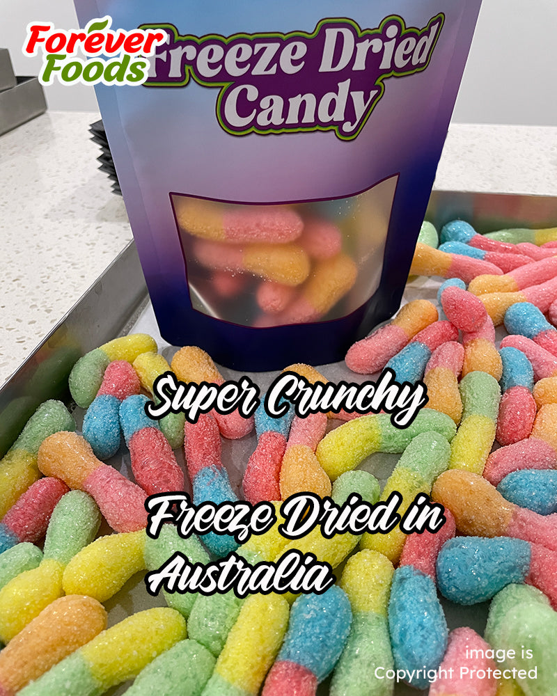 Freeze Dried Sour Worms - 400g