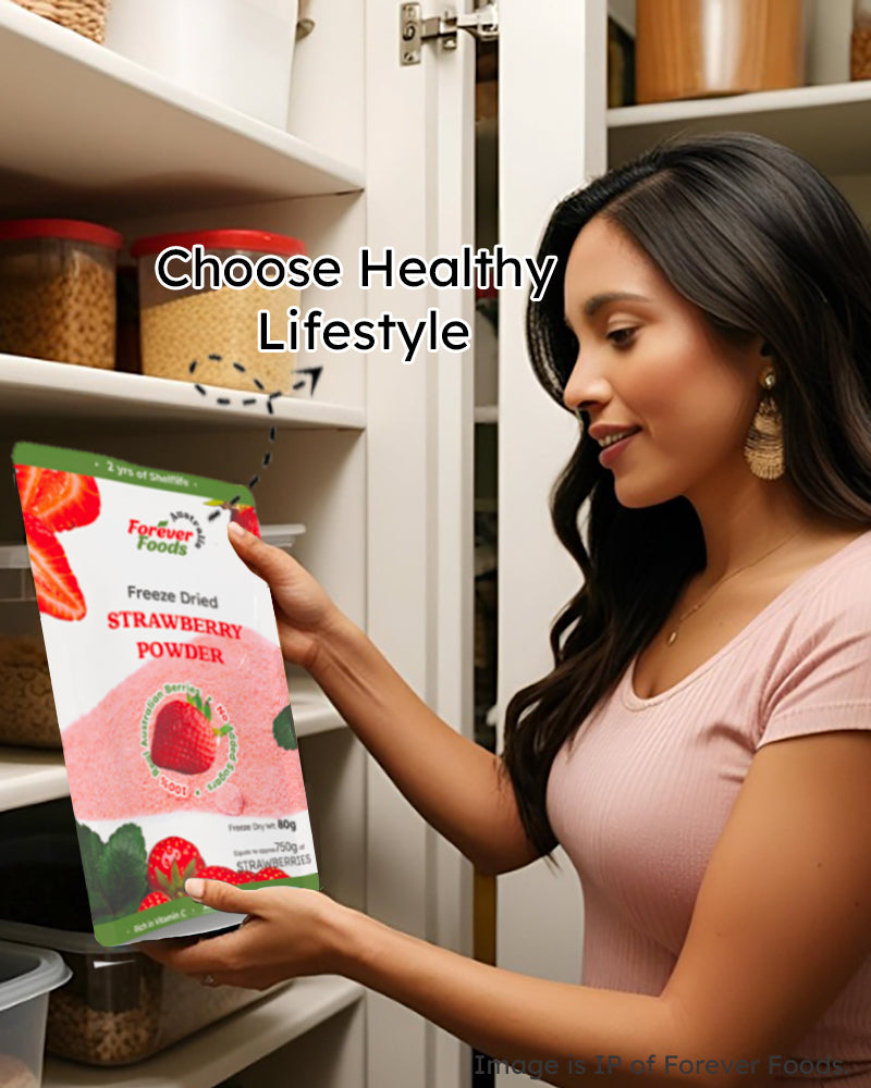 Freeze Dried Strawberry is the Best mate in the Australian Pantry.
