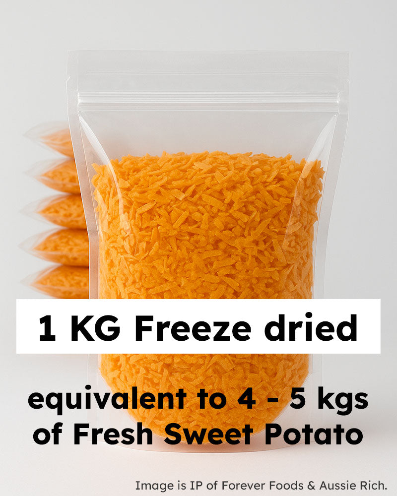 Sweet Potato Shredded Freeze Dried in Australia