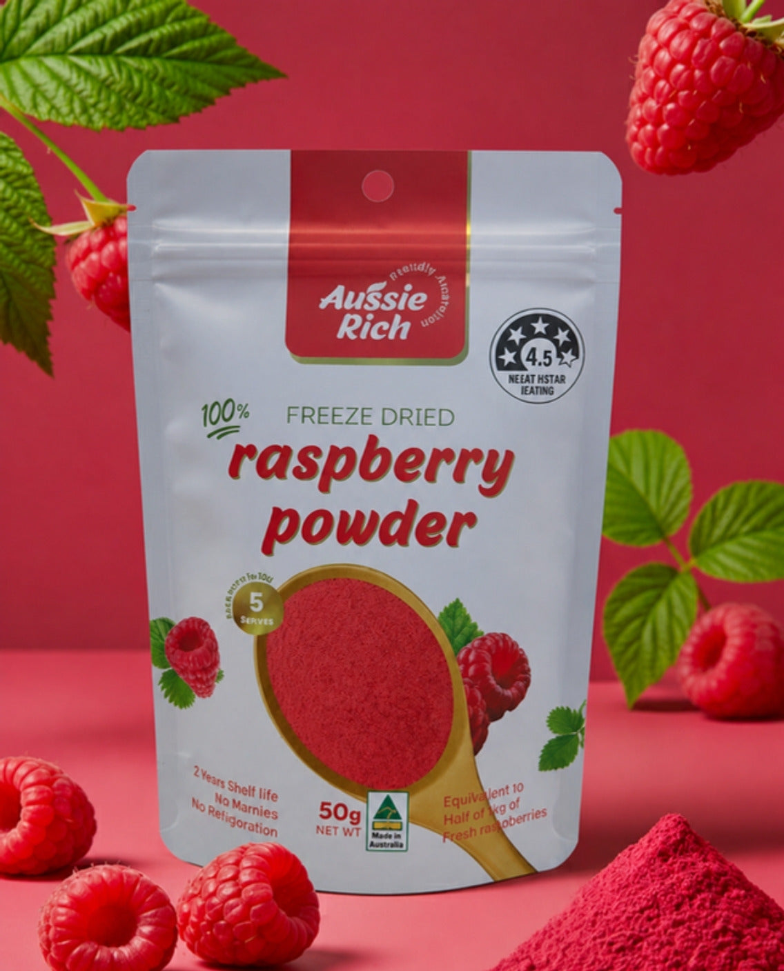 Raspberry Powder - Freeze Dried - Forever Foods