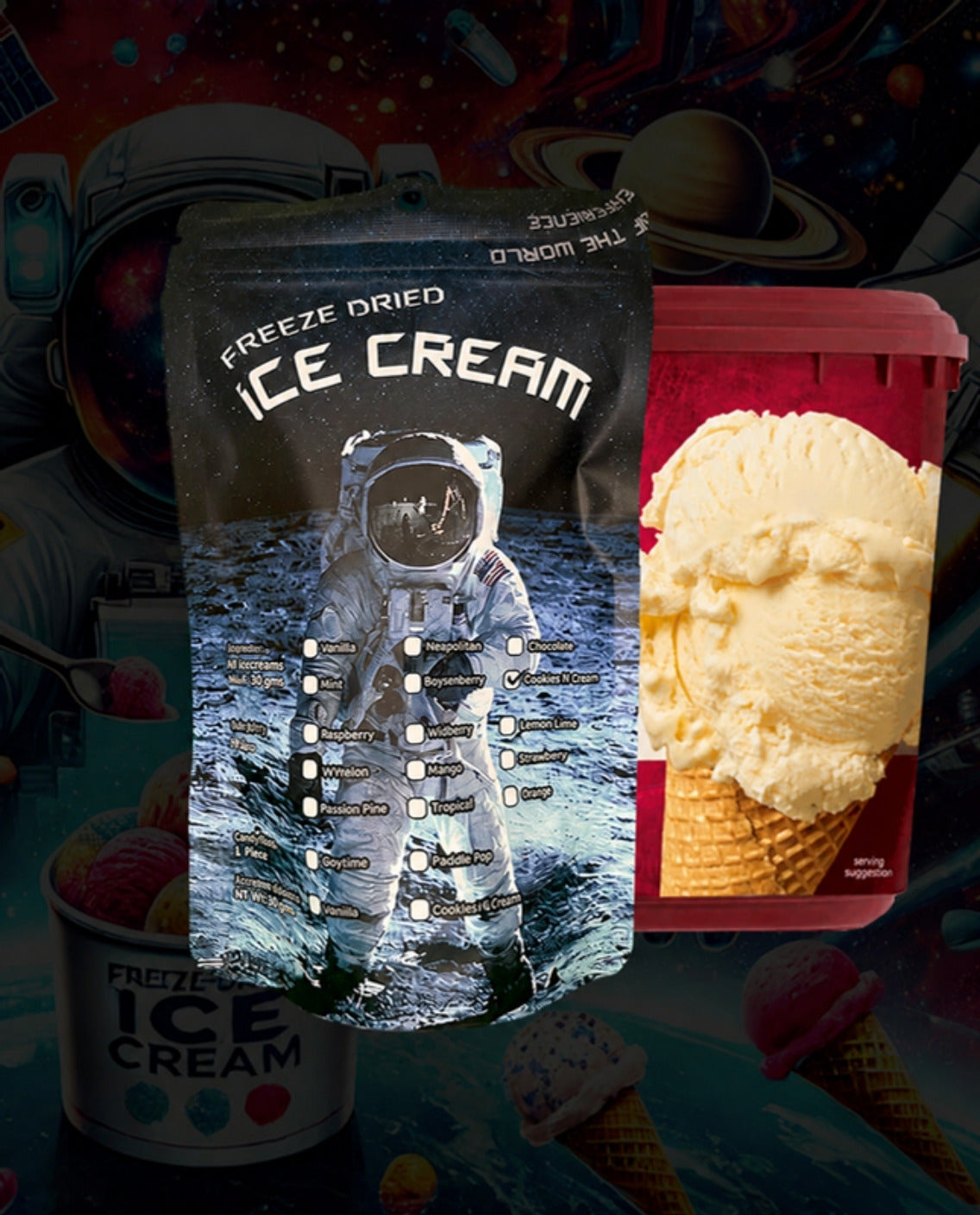 Freeze Dried Icecream - Vanilla - Forever Foods