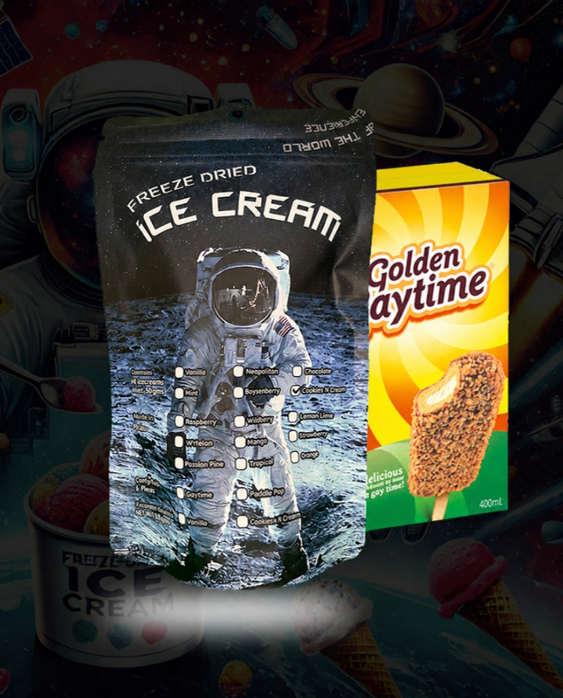 Freeze Dried Golden Gaytime - Forever Foods