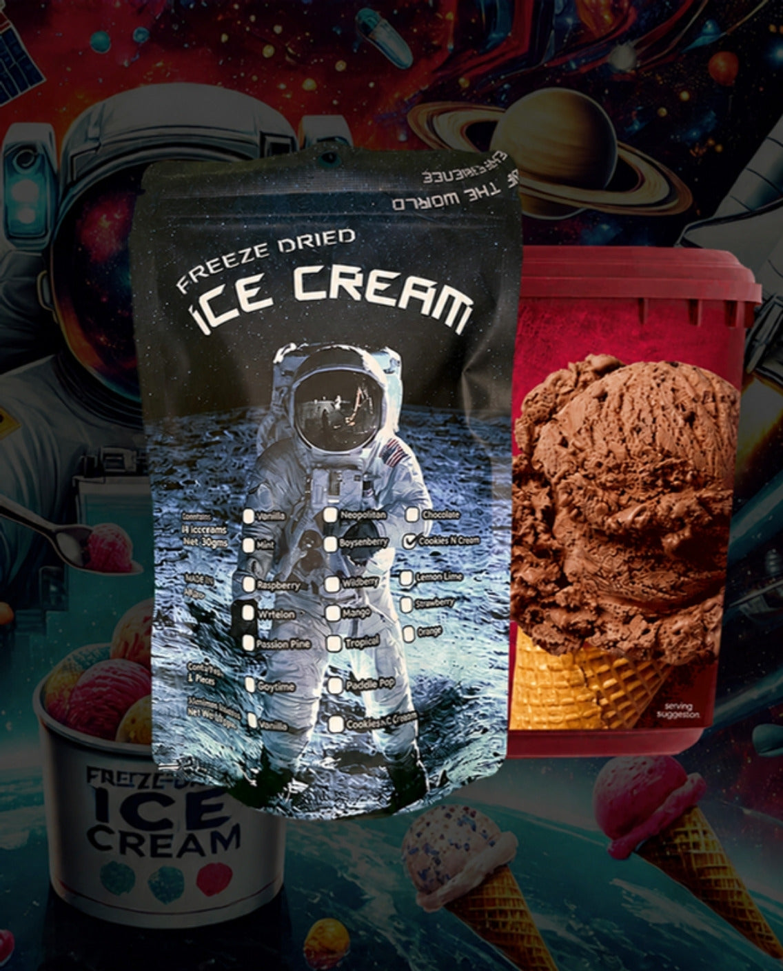 Freeze Dried - Chocolate Icecream - Forever Foods