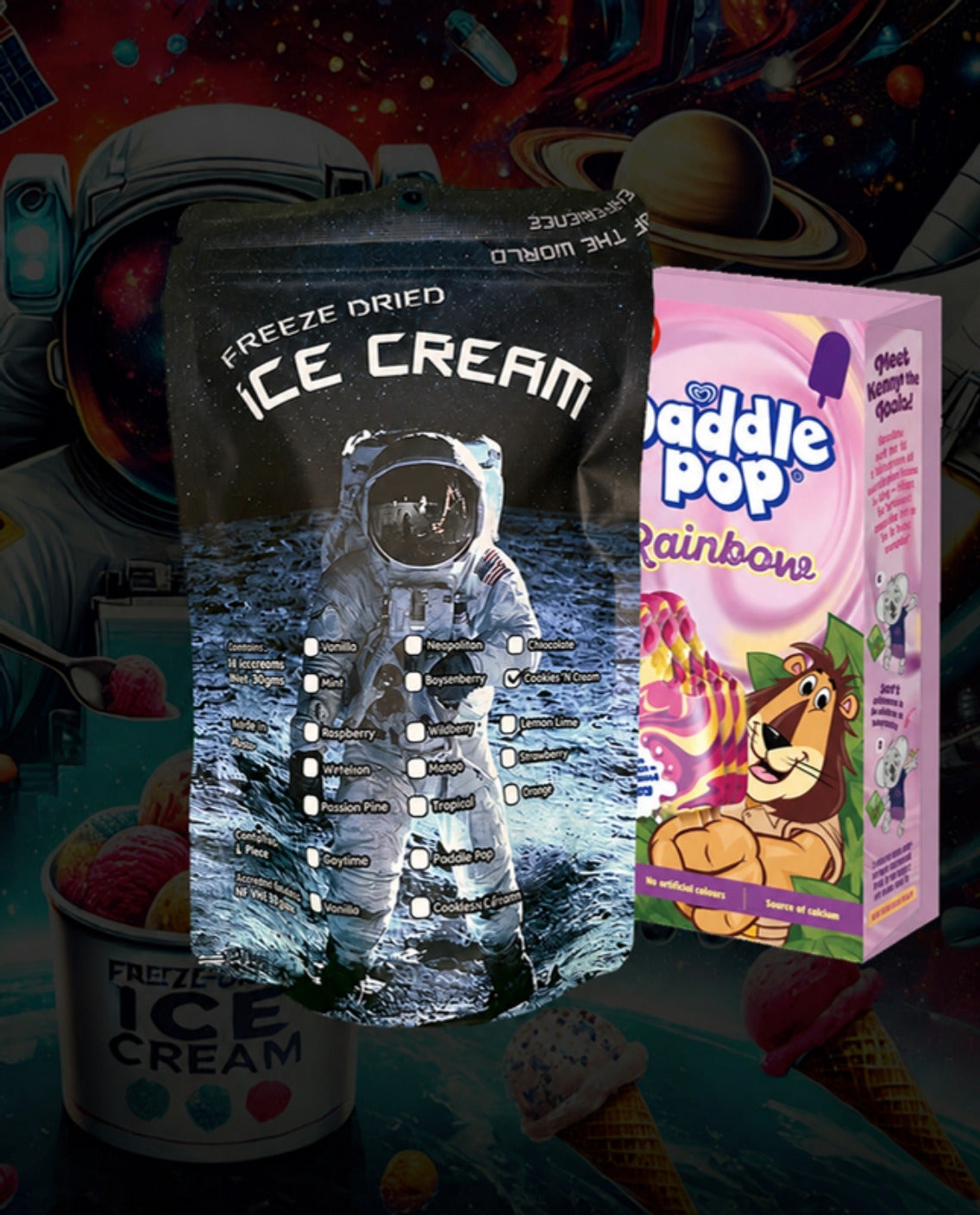 Freeze Dried Paddle Pop - Forever Foods