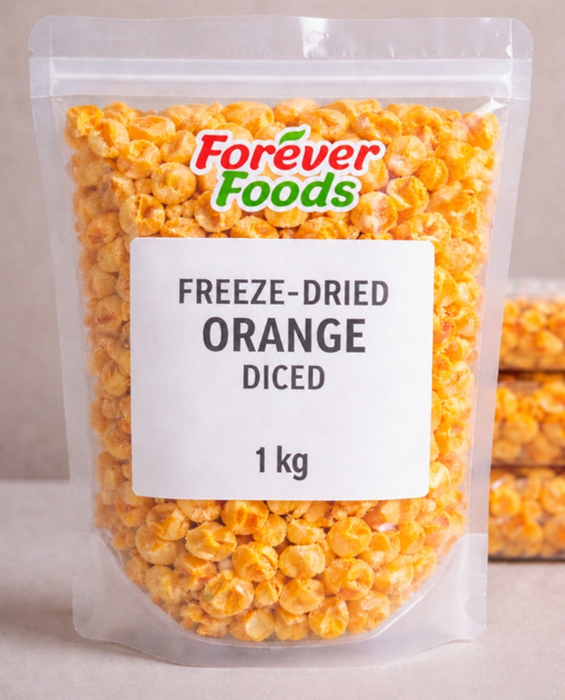 Orange Diced - Freeze Dried - Forever Foods