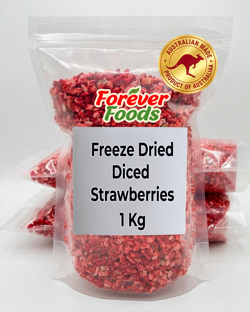 Strawberries - Diced - Freeze Dried