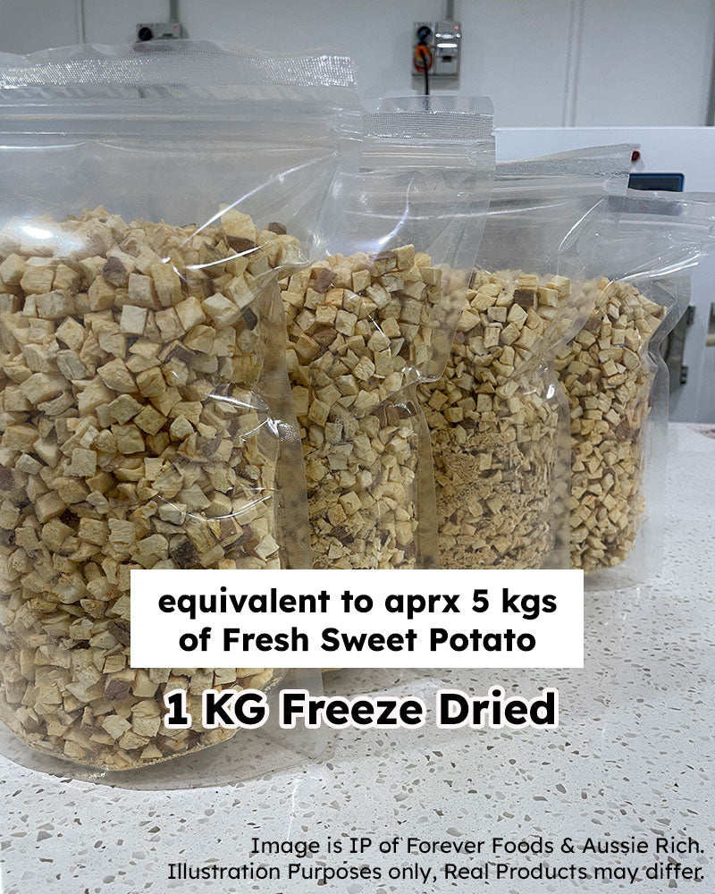 Sweet Potato - Diced - Freeze Dried
