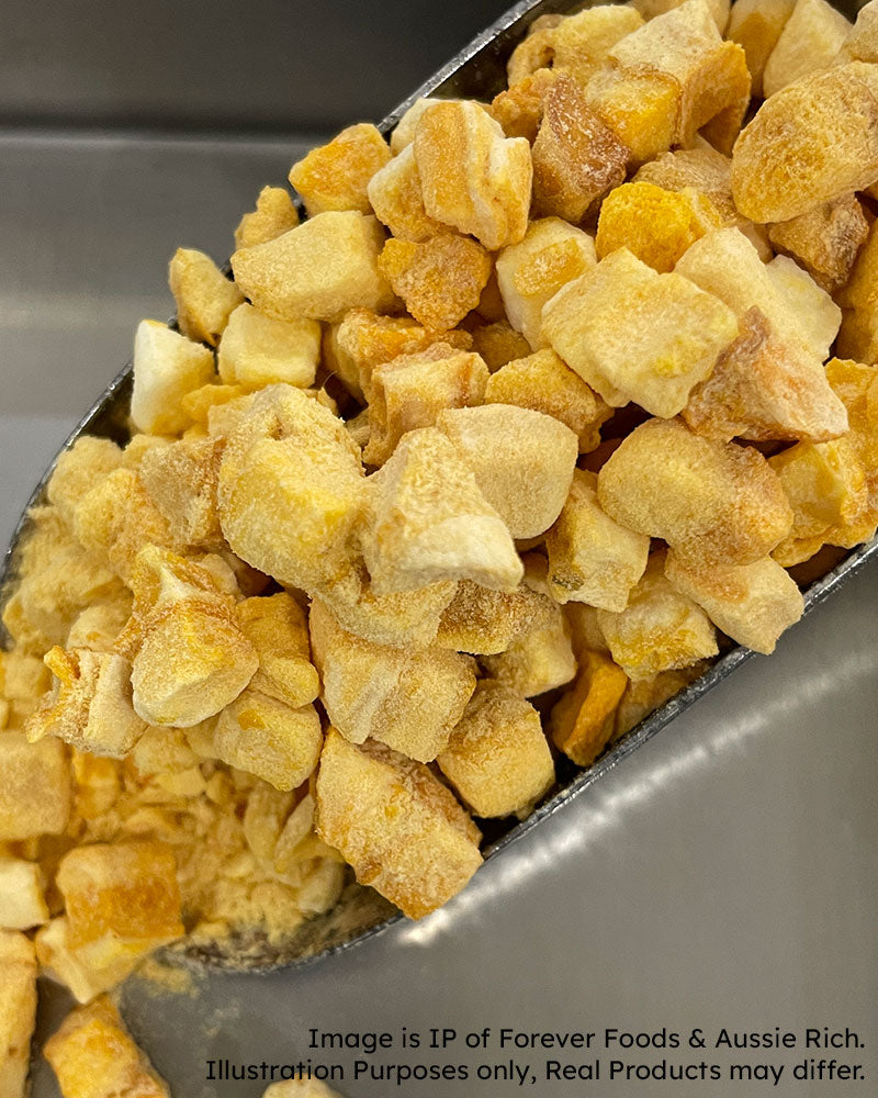 Diced mango freeze Dried