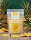 Package of freeze-dried pineapple powder