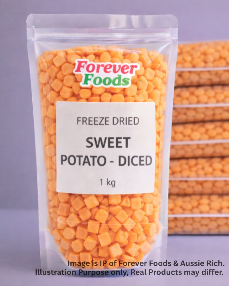 Freeze Dried Sweet potato diced