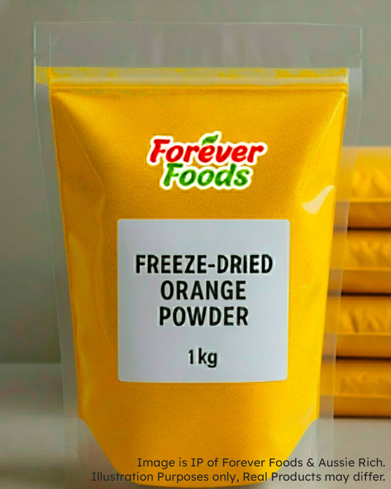 Orange Powder in freeze dried format from Aussie Rich