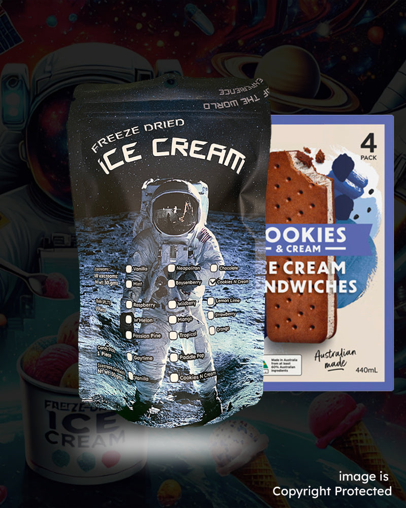 Freeze Dried Icecream - Sandwich - Cookies & Cream