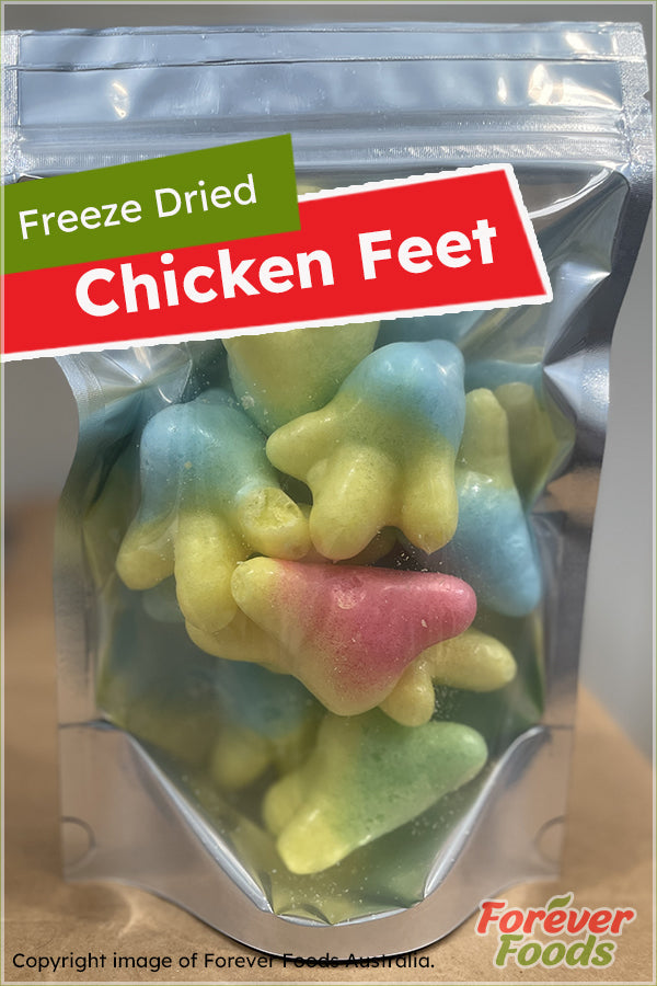 Box of 25 - Freeze Dried Chicken Feet (25 Pouches of 50g)