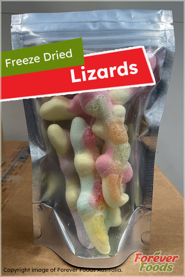 Box of 25 - Freeze Dried Lizards (50g X 25 Pouches)