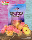 Box of 25 - Freeze Dried Peach rings (50g X 25 Pouches)