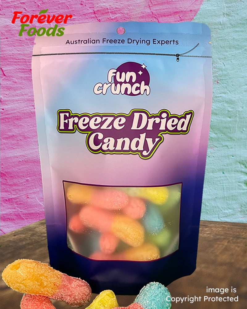 Freeze Dried Sour Worms