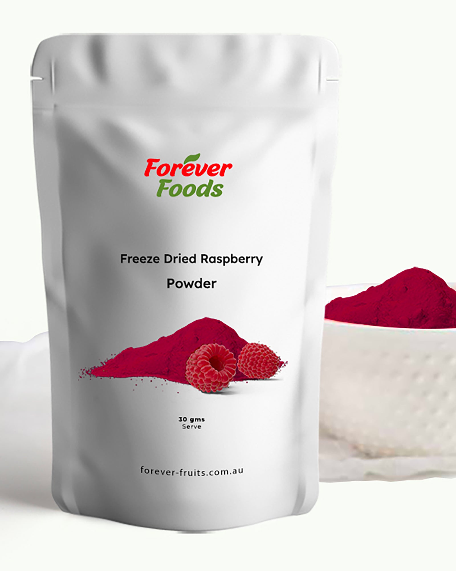 Freeze Dried Raspberries - Powder – Forever Foods